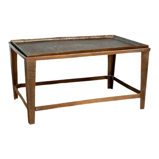 20th Century Bronze Tray Coffee Table For Sale
