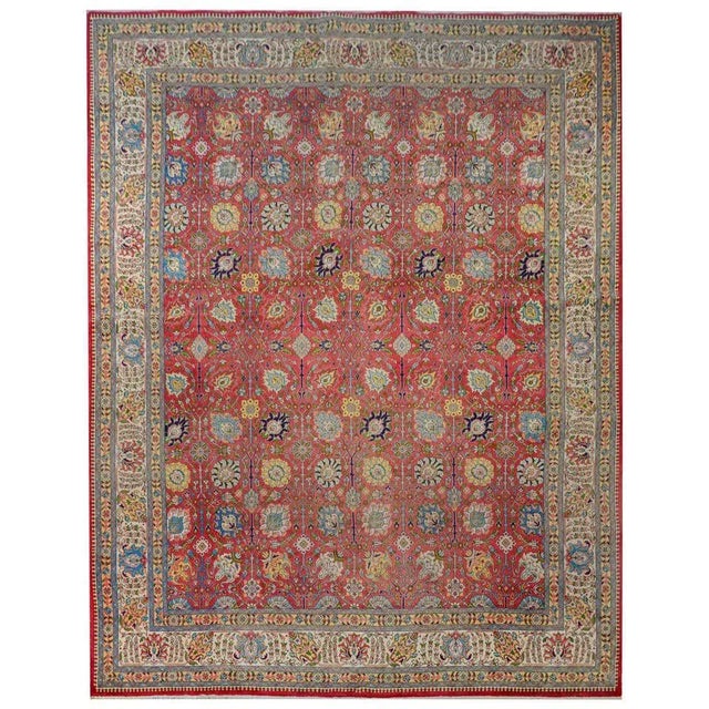 Mid-20th Century Tabriz Rug For Sale - Image 10 of 10