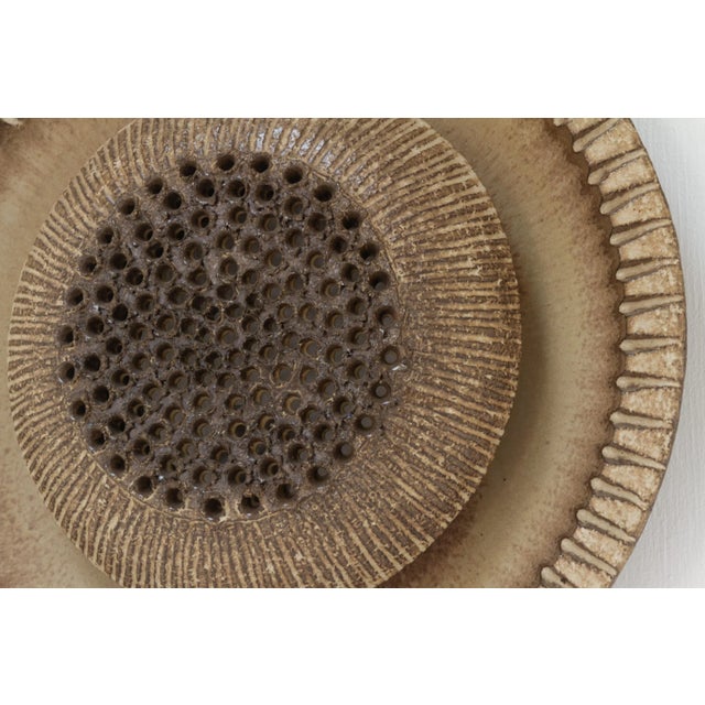 Ceramic Mid-Century Ceramic Sun Wall Light from Løvemose, Denmark, 1970s For Sale - Image 7 of 18