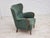 Vintage Danish Lounge Chair in Green Furniture Velour and Beech Wood, 1960s For Sale - Image 15 of 18