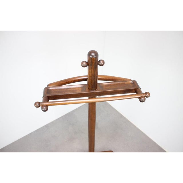 Vintage Wooden Valet Stand from Ton, Czechoslovakia, 1960s For Sale - Image 3 of 8