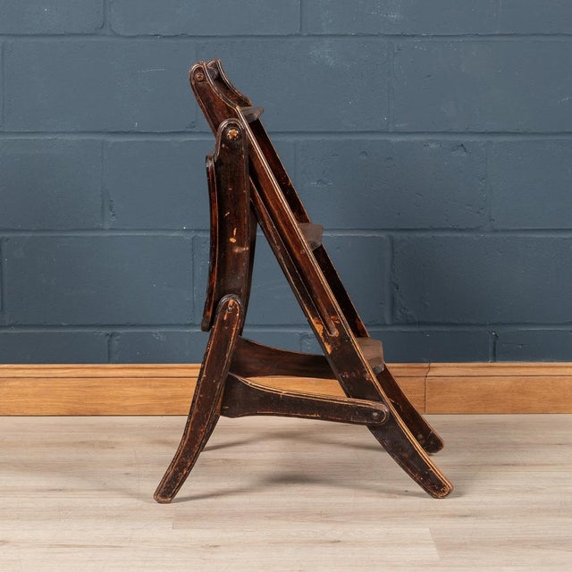 Wood 20th Century Metamorphic Oak Library Chair, England, 1900s For Sale - Image 7 of 18