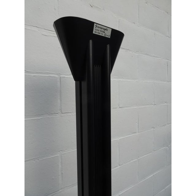 1980s Vintage Italian Black Metal Floor Lamp by Lami Progretti, 1980 For Sale - Image 5 of 18