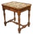 17th Century French Burgundian Walnut Side Table With 19th Century Needlework For Sale