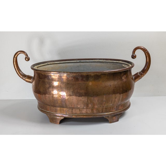 Early 20th Century 20th Century English Arts & Crafts Copper Jardiniere Planter, Signed I Brandt For Sale - Image 5 of 13