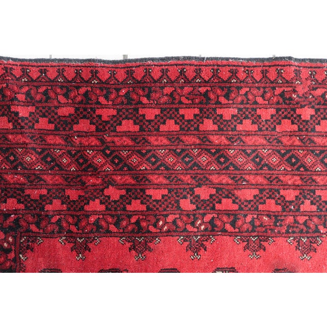 1920s, Antique Afghan Ersari Handmade Rug 6.8' X 9.4' For Sale - Image 14 of 18
