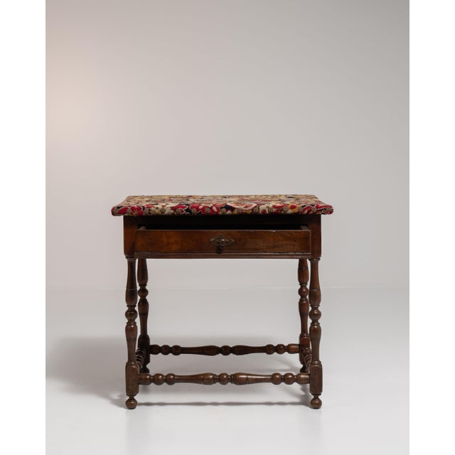 19th Century 19th Century France Renaissance Brown Wood Side Table For Sale - Image 5 of 15