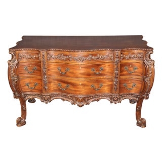 19th C English Thomas Chippendale Style Mahogany Commode Best Quality For Sale