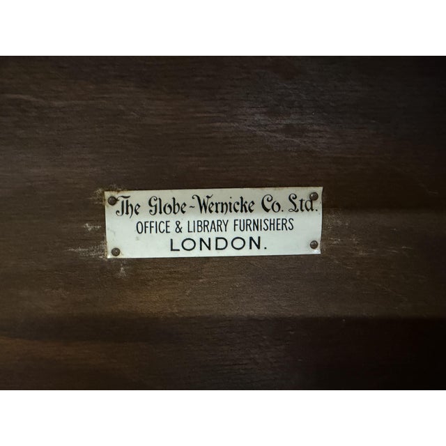 Brown Walnut Stacking Bookcase from Globe Wernicke, 1910 For Sale - Image 8 of 17