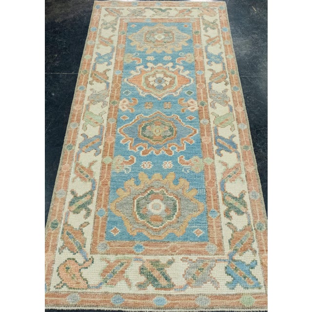 Turkish Oushak Rug 2'7" x 5'10" #17660 Explore a curated collection of hallway runners, wool rugs, and handmade...
