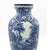 Blue ceramic vase realized by Franz Anton Mehlem in Bonn (Germany) the late 19th century. Glazed ceramic...