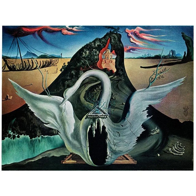 Printmaking Materials 1939 After Salvador Dalí Original Two-Sided Vintage Full-Color Print For Sale - Image 7 of 8