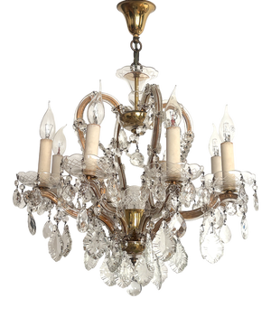 Vintage Italian Maria Theresa Chandelier, 1940s