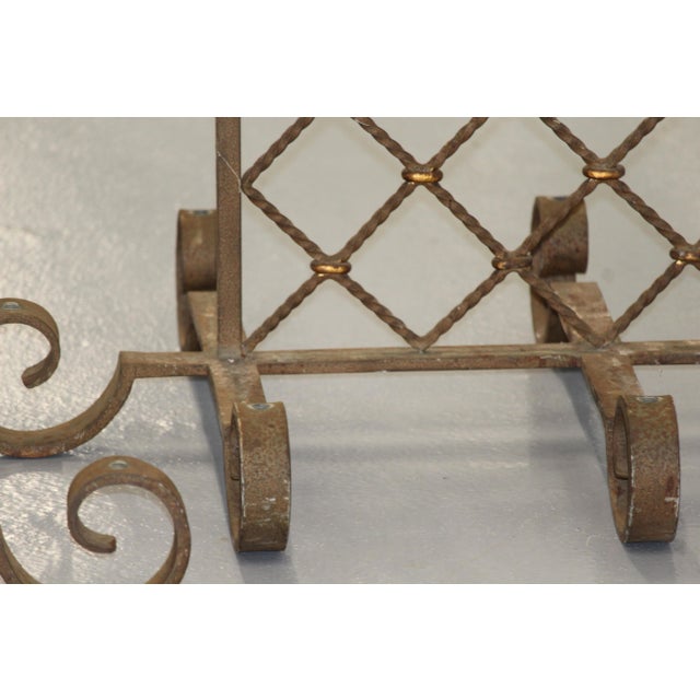 Royal Lily Wrought Iron Grids, Set of 2 For Sale - Image 5 of 18