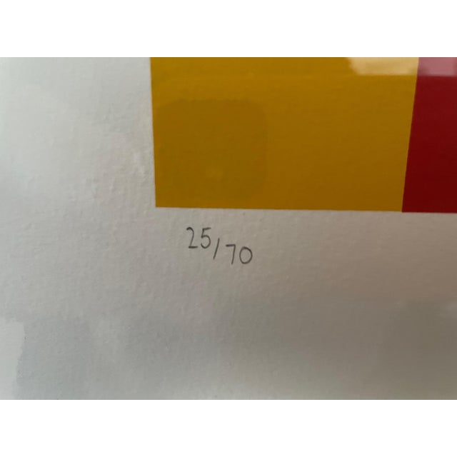 ‘Sun Tree’ – A signed, limited edition 26-colour silkscreen print with 9 collage elements by renowned British abstract...