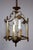 Spanish Brass and Glass 3-Light Chandelier, 1950s For Sale - Image 11 of 11