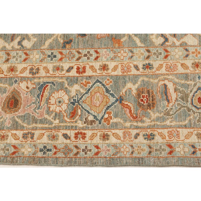 Inspired Traditional Sultanabad Soft Beige Rug "Skyblossom" by Doris Leslie Blau For Sale - Image 4 of 7