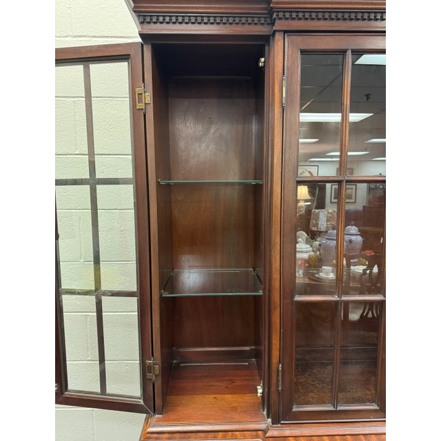 Mid 20th Century Councill Craftsmen Breakfront China Caninet For Sale - Image 5 of 12