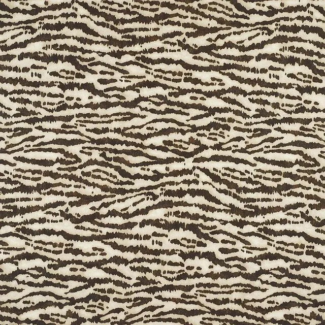 Sample - Schumacher Animaux Fabric in Bark For Sale