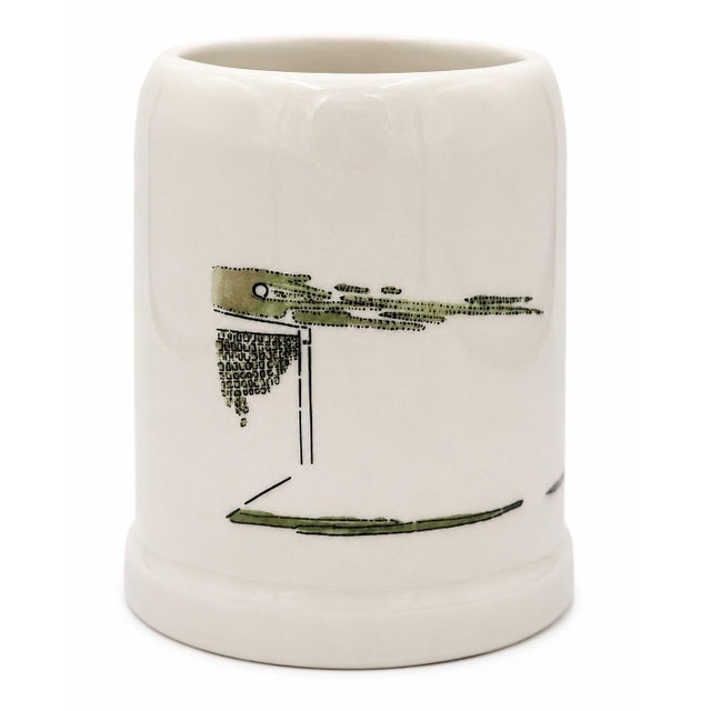 Mid-Century Modern Vintage Paul Brown Tennis Player Ceramic Mug For Sale - Image 3 of 12