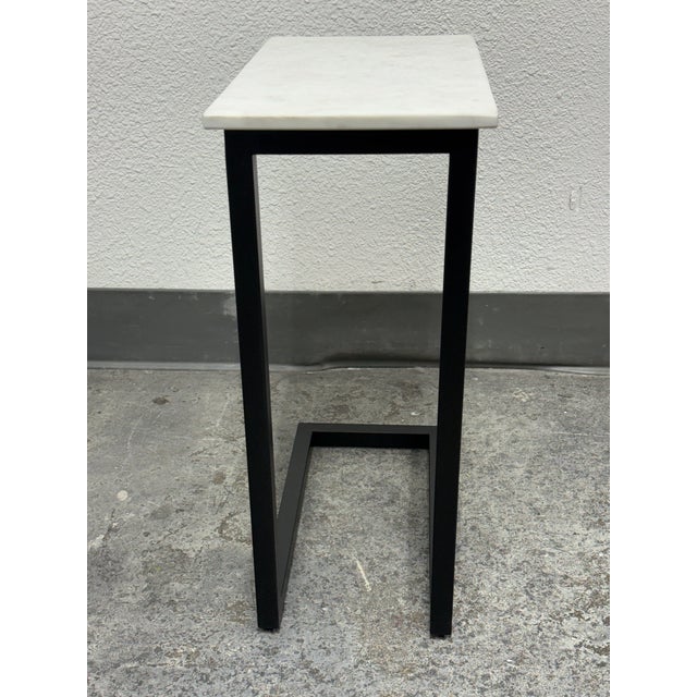 2010s Modern C-Shape Side Table For Sale - Image 5 of 12