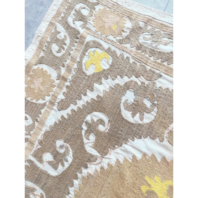 Vintage Suzani Wall Hanging Decor For Sale In New York - Image 6 of 8