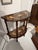 Mid 20th Century Mid 20th Century Italian-Style Marquetry Inlaid Demilune Console Table With Lower Shelf For Sale - Image 5 of 7