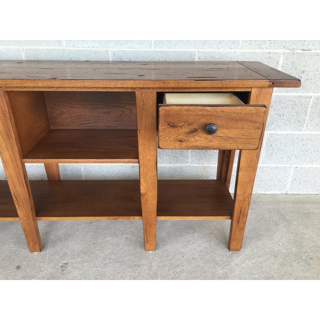Broyhill Attic Heirlooms 2 Drawer Oak Console Sofa Table Chairish