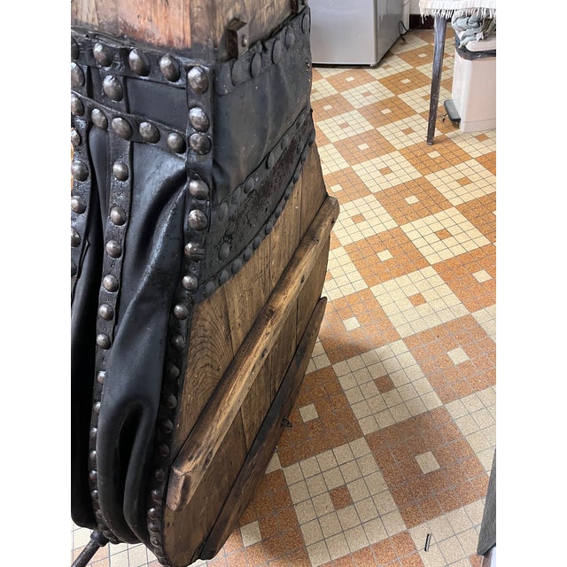 Blacksmiths Bellows in Wood & Iron For Sale - Image 4 of 8