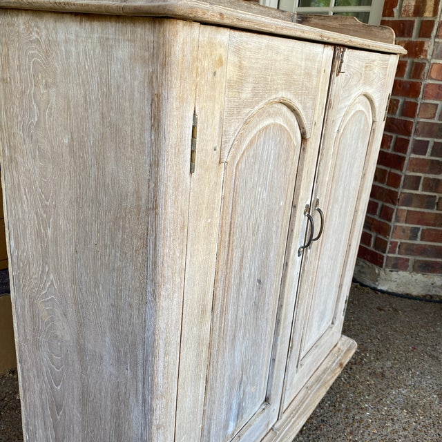 Late 19th Century Gustavian Bleached Two Door Buffet Cabinet For Sale In Dallas - Image 6 of 12