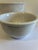 Mid 20th Century Vintage White Stoneware Nesting Mixing Bowls, Set of 3 For Sale - Image 5 of 9