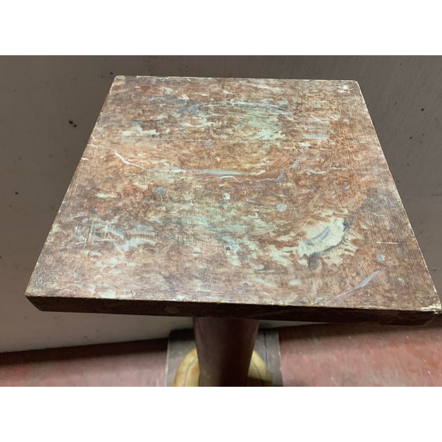 20th Century Louis XVI Display Column in Patinated Beechwood For Sale - Image 6 of 8