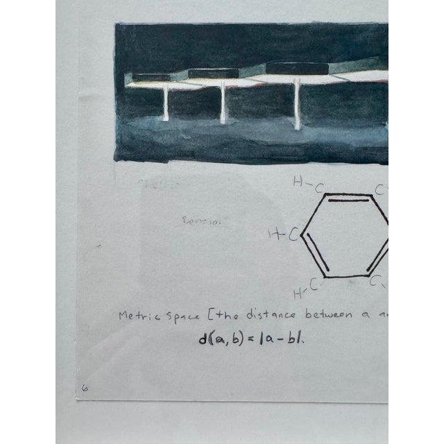 Contemporary Robert Olsen Notebook Double Page (Gasoline Pump + Notes), 2003, Framed Diptych For Sale - Image 3 of 9