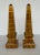 2020s Modern Gold Leaf Finished Grided Obelisk Pair For Sale - Image 5 of 5