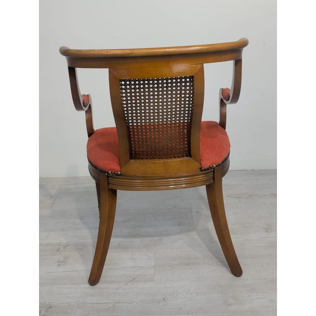 Biedermeier Armchair with Raffia, 1950s For Sale - Image 10 of 15