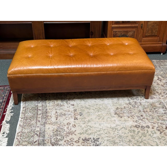 Design Plus Gallery presents a Leather Bench Seat from Room & Board. This bench seat has a modern + minimalist design. It...