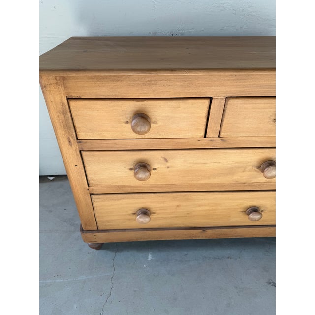 Tan Antique Pine Two Over Two Drawers - Chest of Drawers From England For Sale - Image 8 of 18