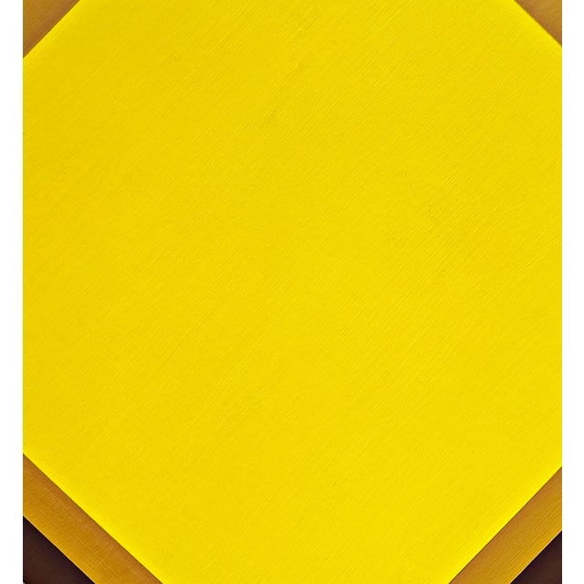 Contemporary Rolf Hans, Monochrome Color-Field Painting from the 1970s by Rolf Hans, Acrylic on Wood, Signed, Dated, *The Big Laugher*, 1970, Acrylic For Sale - Image 3 of 8