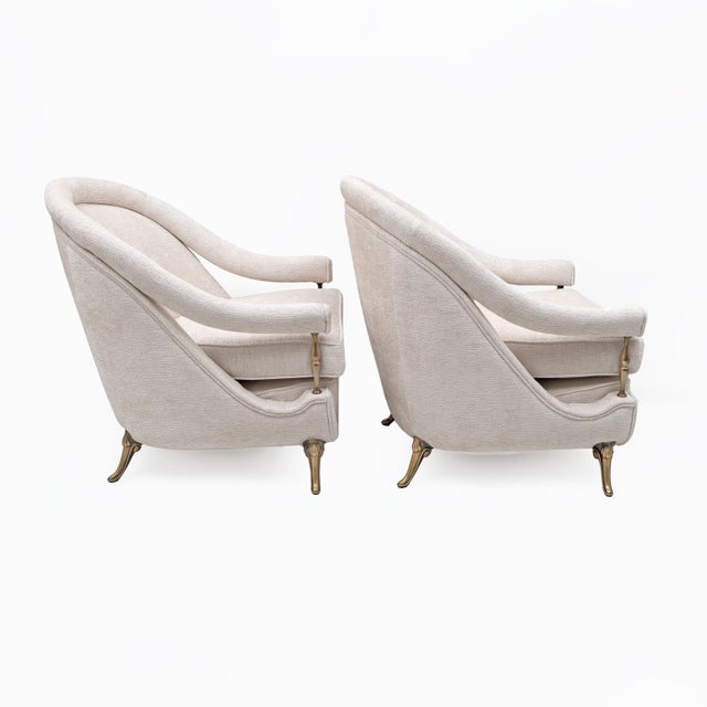 French Art Deco Sofa and Lounge Chairs, 1950s, Set of 3 For Sale - Image 9 of 18