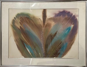 Lamar Briggs, Modernist Abstract Expressionist Color Field Watercolor Painting Lamar Briggs, c.1980s