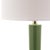 Modern 30.5 Inch H Long Neck Ceramic Table Lamp in Green - a Pair For Sale - Image 3 of 8