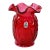 Vintage Fenton "Country Cranberry" Art Glass Ruffled Daffodil Vase For Sale