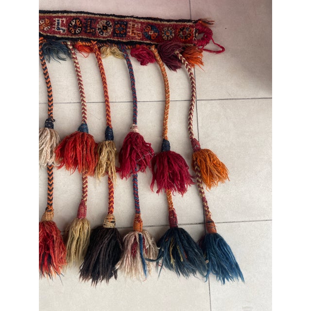Textile Qashqai Persian Camel Trapping Textile For Sale - Image 7 of 10