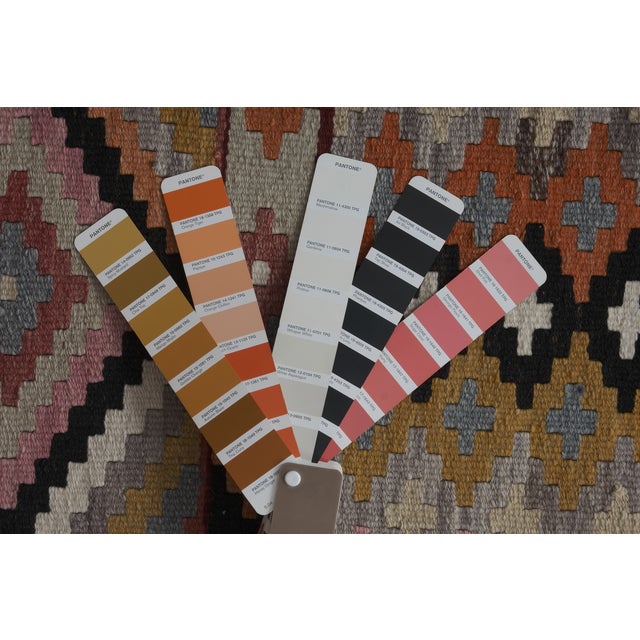 1970s Vintage Turkish Oushak Kilim Runner 2'7" X 13'11" For Sale - Image 11 of 12