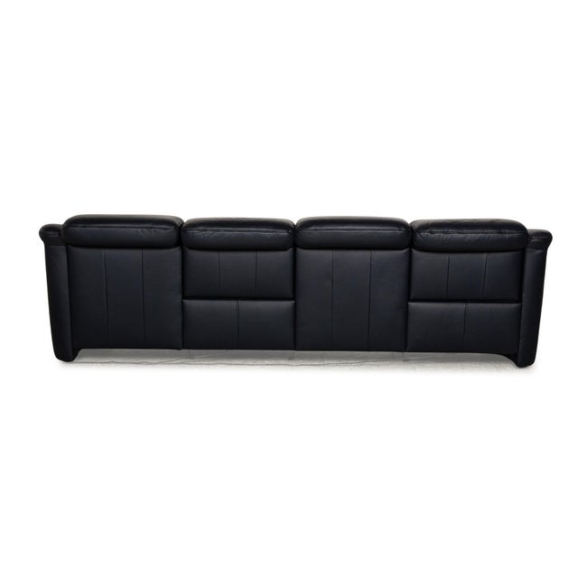9705 Leather Four Seater Blue Sofa from Himolla For Sale - Image 14 of 16