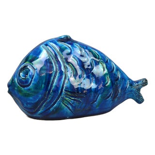 Rimini Blu Fish Figurine by Aldo Londi for Bitossi, 1960s For Sale