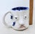 2010s Handcrafted Decorative Mug - Faces on 2 Sides - Blue Eyes and Green Eyes - Ooak For Sale - Image 16 of 18