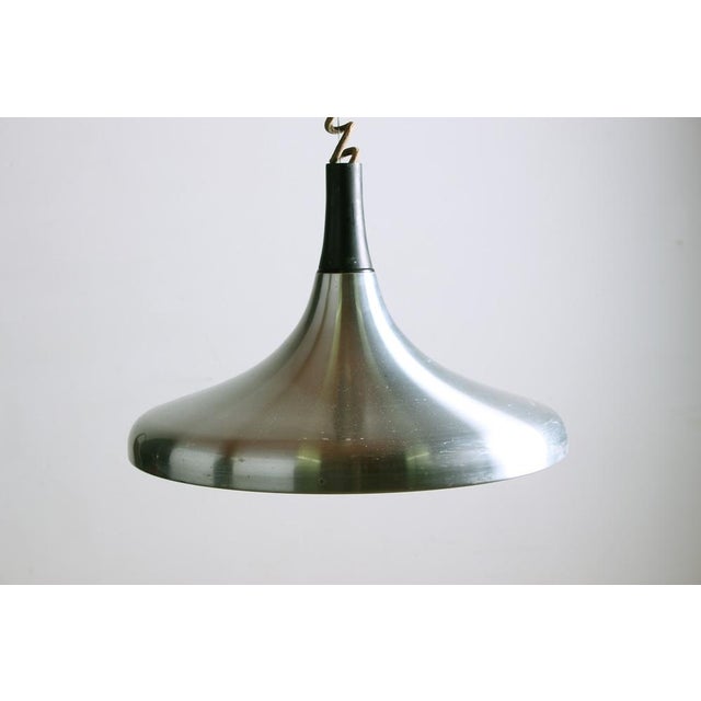 Large German Pendant Light in Chrome Metal by Erco, 1960 For Sale - Image 3 of 18
