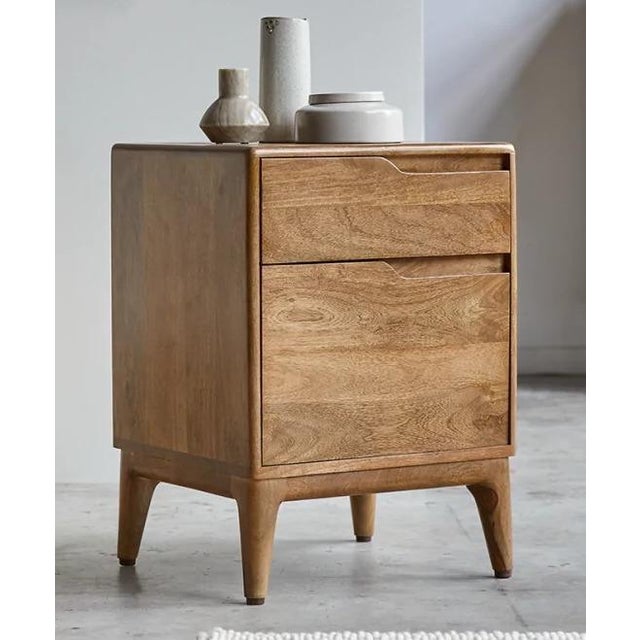 Tikamoon Gabrielle Mango Wood Bedside Table Chairish