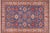 Rustic Super Kazak Blue/Ivory Wool Rug - 8'8'' X 12'2'' For Sale - Image 9 of 10